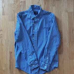 Abercrombie and Fitch Blue Checkered Men's Shirt